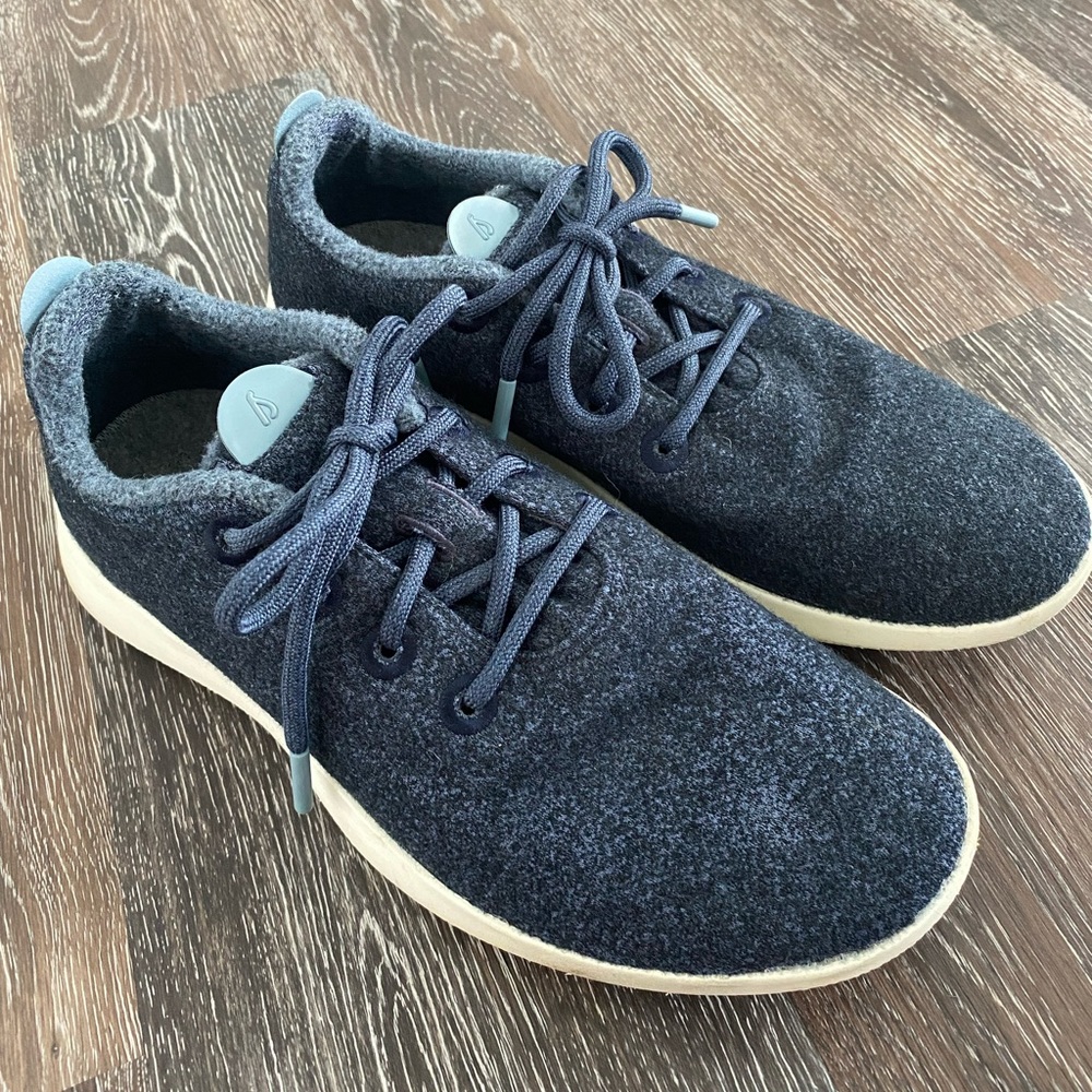 Allbirds Hazy Indigo Merino Wool Runner Mizzle Shoes men’s 10